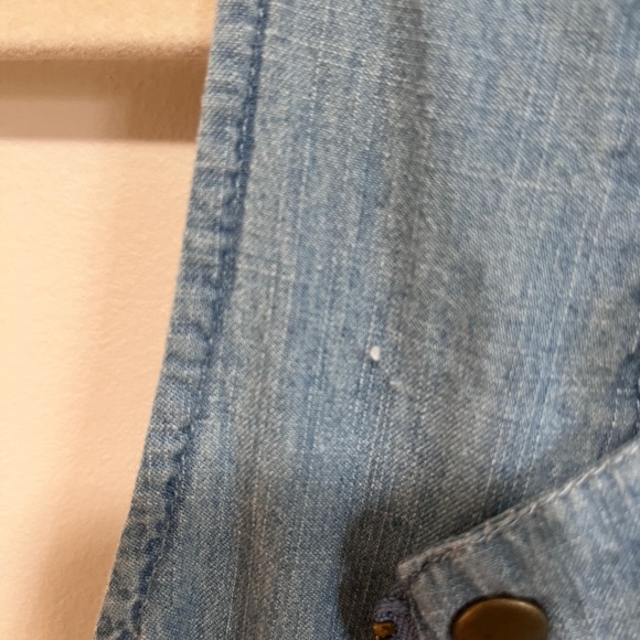 Jack denim cotton vest with zippers size small S - Picture 7 of 8